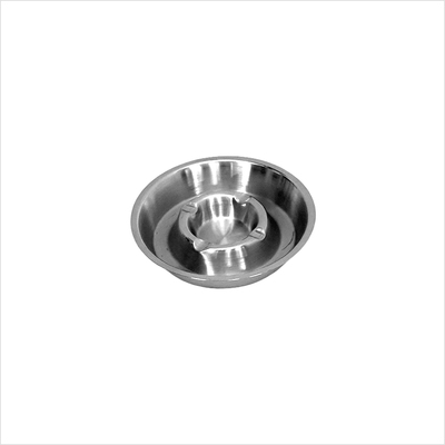 Aschenbecher rund Edelstahl klein_seite